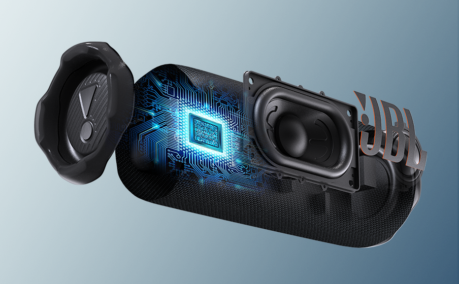 El impactante sonido Pro de JBL con AI Sound Boost