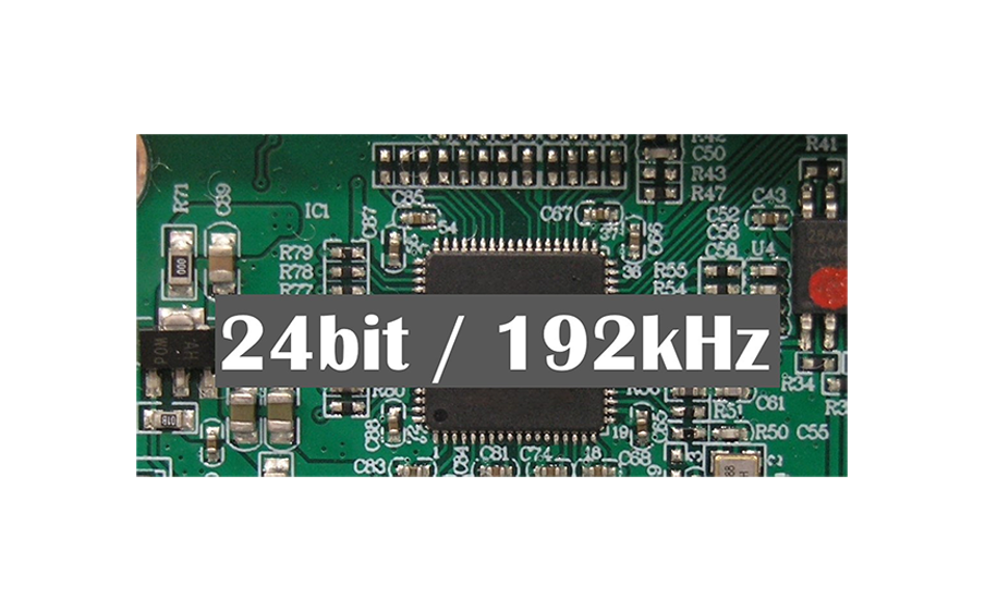 DAC de alta resolución de 24 bits/192 kHz