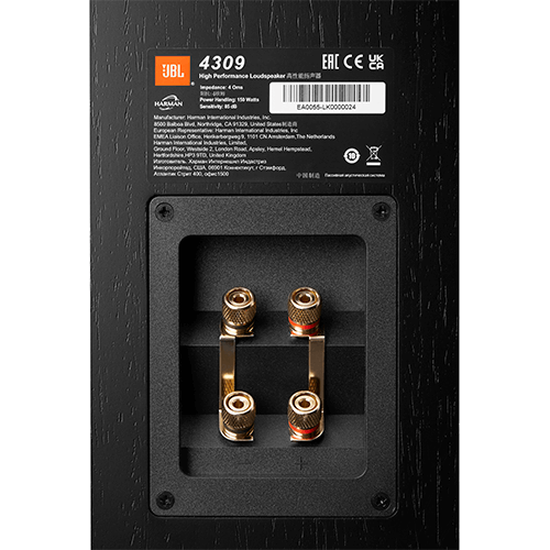 JBL 4309 Dos juegos de postes de uni&oacute;n chapados en oro con correas. - Image