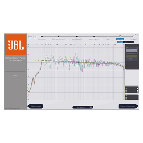 JBL SA750 DIRAC Live para ajustar con precisi&oacute;n la salida de altavoces y subwoofers al espacio (micr&oacute;fono de calibraci&oacute;n incluido). - Image